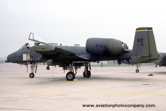 USAF AFRes 303rd Tactical Fighter Squadron Fairchild A-10A Thunderbolt 79-0110/KC (1987)