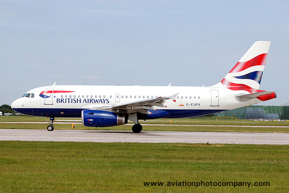 British Airways Airbus A319-131 G-EUPV at Manchester IAP (2006)
