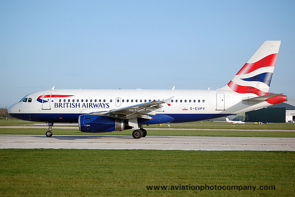 British Airways Airbus A319-131 G-EUPV at Manchester IAP (2006)