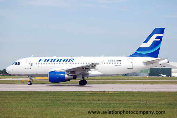 Finnair Airbus A319-112 OH-LVA at Manchester IAP (2006)