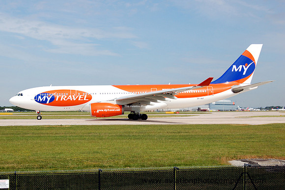 MyTravel Airways Airbus A330-243 OY-VKF at Manchester IAP (2006)