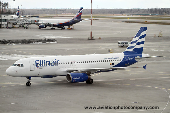 Ellinair Airbus A320-231 LY-SPC at Moscow Sheremetevo (2017)