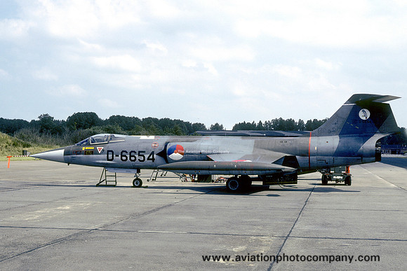 Dutch Air Force 322 Squadron Lockheed F-104G Starfighter D-6654 (1981)