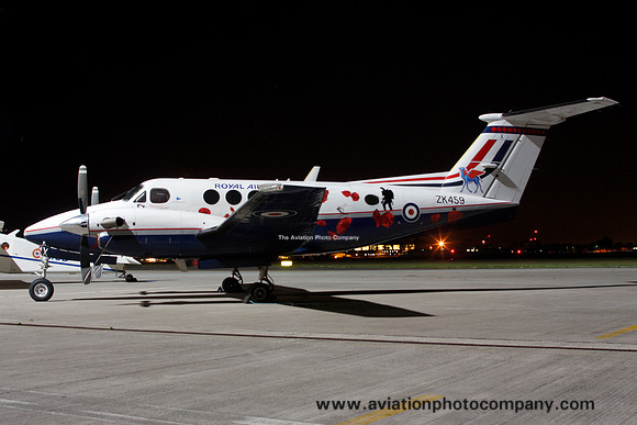RAF 45 Squadron Beech King Air 200 ZK459 at RAF Northolt (2016)