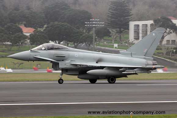 RAF BAE Typhoon FGR.4 ZK311/N at Lajes (2017)
