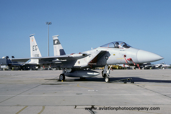 USAF 33rd Tactical Fighter Wing 58th Tactical Fighter Squadron McDonnell Douglas F-15C Eagle 82-0036/EG (1985)