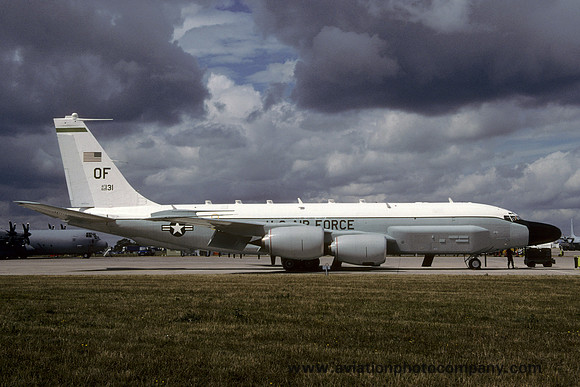 USAF 55th Wing 38th Reconnaissance Squadron Boeing RC-135W Rivet Joint 62-4131/OF at RIAT Fairford (2003)