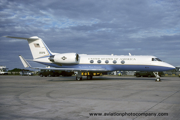 USAF 86th Airlift Wing 76th Airlift Squadron Gulfstream C-20H 92-0375 at RIAT Fairford (2003)