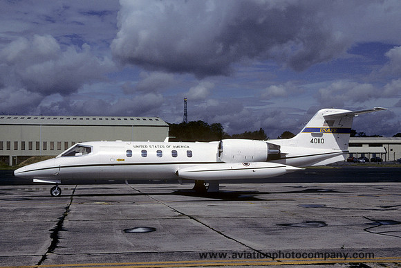 USAF 86th Airlift Wing 76th Airlift Squadron Learjet C-21A 84-0110 at RIAT Fairford (2003)