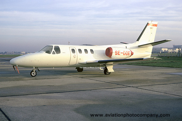 Cessna 500 Citation I SE-DDE at London Heathrow
