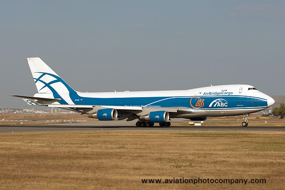 Air Bridge Cargo Airlines Boeing 747-4KZF VQ-BIA at Frankfurt IAP (2016)