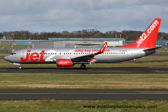 Jet2 Boeing 737-86N G-GDFS at Prestwick (2017)