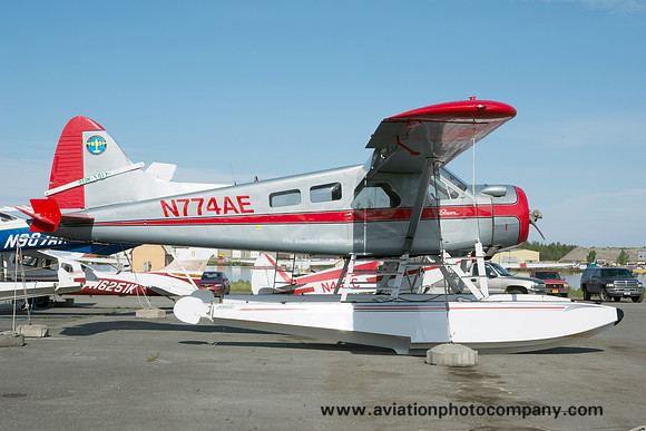 DHC-2 Beaver N774AE at Lake Hood Seaplane Base (2016)
