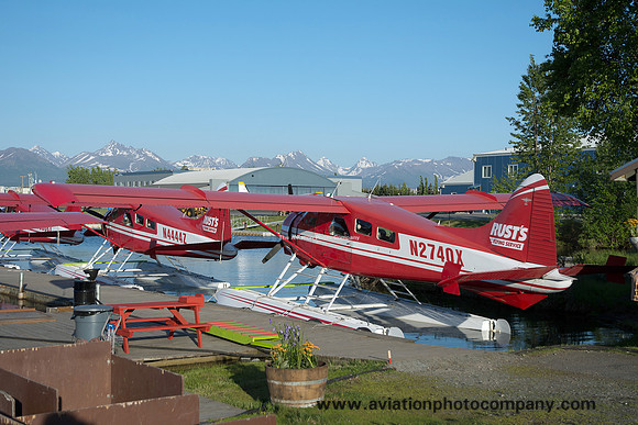 Rust's Flying Service DHC-2 Beaver N2740X at the Lake Hood Seaplane Base (2016)