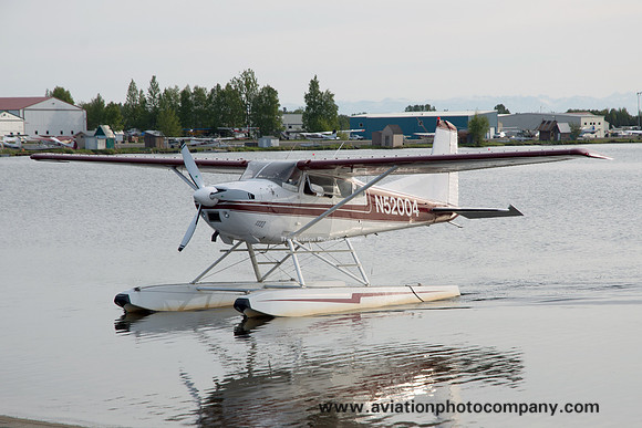 Cessna 180J Skywagon N52004 at the Lake Hood Seaplane Base (2016)