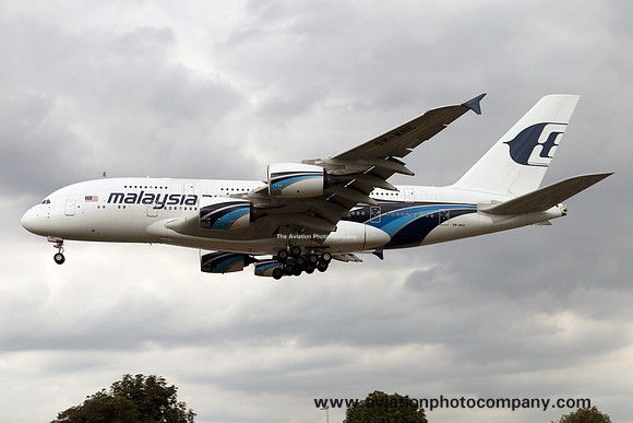 Malaysia Airlines Airbus A380-841 9M-MNE at London Heathrow (2015)