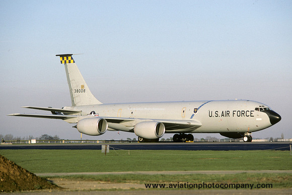 USAF 19th Air Refueling Wing Boeing KC-135R Stratotanker 63-8008 at RAF Mildenhall (1987)