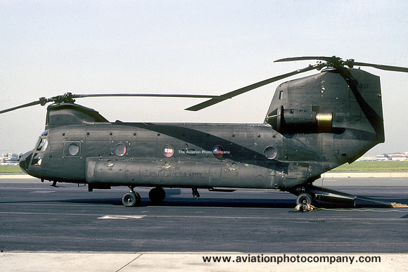 US Army 205th Aviation Company Vertol CH-47C Chinook at Rhein Main (1987)