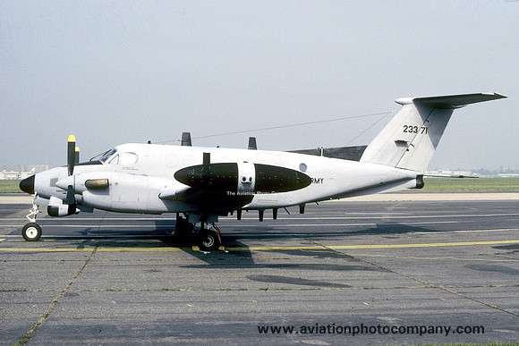 US Army 2nd Military Intelligence Battalion Beech RC-12D Guardrail 80-23371 at Rhein Main (1987)