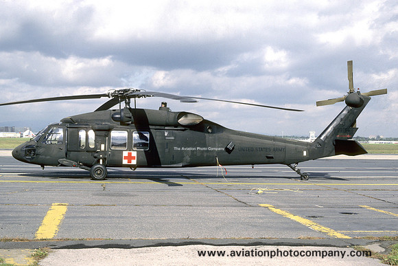 US Army 421st Medical Company Sikorsky UH-60A Blackhawk 82-23755 at Rhein Main (1987)