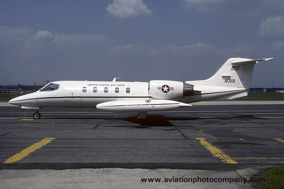 USAF 1402nd Military Airlift Squadron Learjet C-21A 84-0119 at Rhein Main (1987)