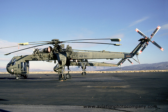 US Army Nevada National Guard 1165th Transport Company Sikorsky CH-54A Tarhe 68-18436 (1987)