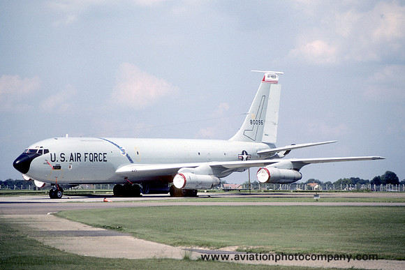 USAF AFRes 314th Air Refueling Squadron Boeing KC-135E Stratotanker 58-0096 at RAF Mildenhall (1987)