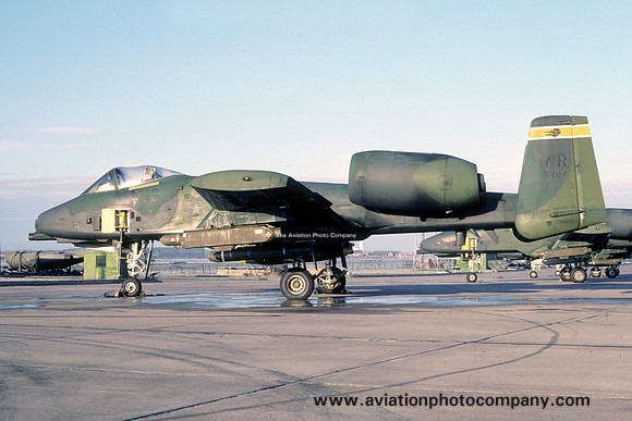 USAF 81st Tactical Fighter Wing 92nd Tactical Fighter Squadron Fairchild A-10A Thunderbolt 80-0207/WR at RAF Lossiemouth (1987)
