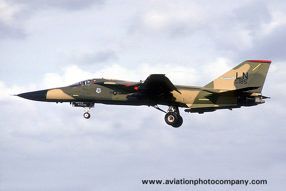 USAF 48th Tactical Fighter Wing 494th Tactical Fighter Squadron GD F-111F Aardvark 74-0185/LN (1987)