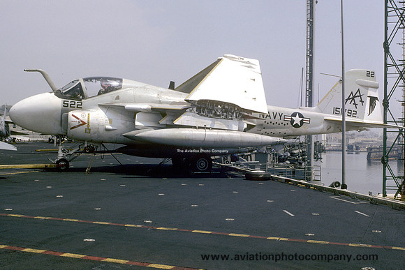 US Navy VA-85 Grumman KA-6D Intruder 151792/AA-522 on board USS Saratoga (1987)