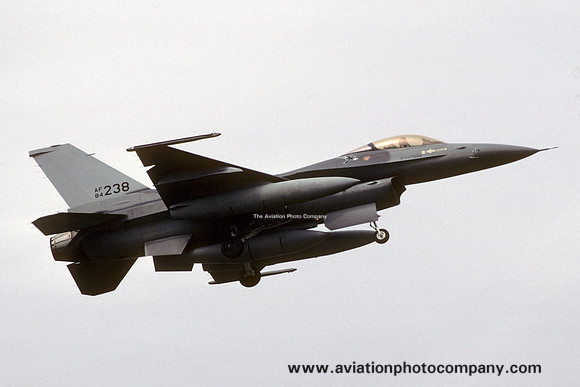 USAF 86th Tactical Fighter Wing GD F-16C Fighting Falcon 84-1238 (1987)