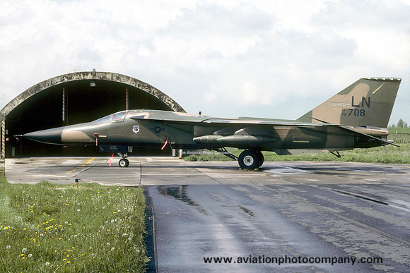 USAF 48th Tactical Fighter Wing 492nd Tactical Fighter Squadron GD F-111F Aardvark 73-0708/LN (1987)