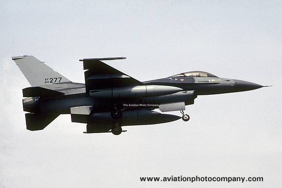USAF 86th Tactical Fighter Wing GD F-16C Fighting Falcon 84-1277 (1987)