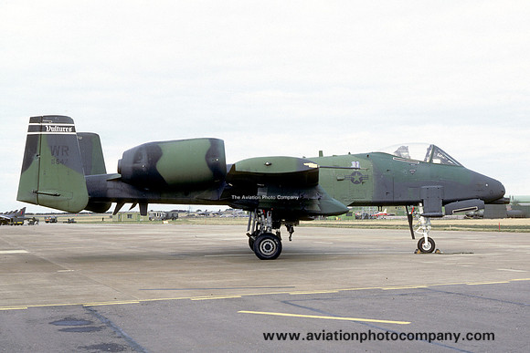 USAF 81st Tactical Fighter Wing 511th Tactical Fighter Squadron Fairchild A-10A Thunderbolt 82-0647/WR (1988)