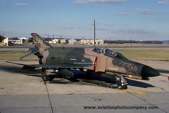 USAF New Jersey Air National Guard 141st Tactical Fighter Squadron McDonnell F-4E Phantom 67-0343/NJ (1987)
