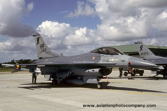 USAF 50th Tactical Fighter Wing 10th Tactical Fighter Squadron GD F-16C Fighting Falcon 85-1415/HR (1987)