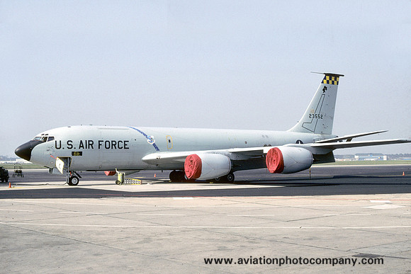 USAF 19th Air Refueling Wing Boeing KC-135R Stratotanker 62-3552 at Rhein Main (1987)