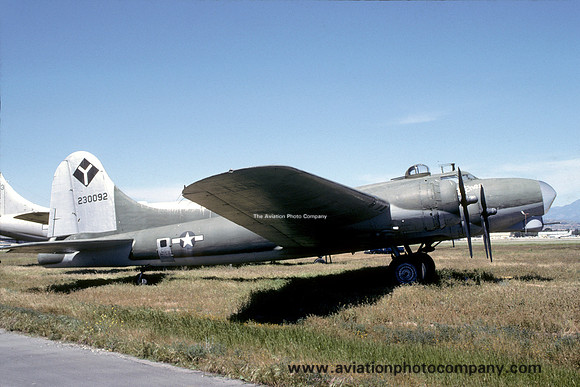 USAF Boeing B-17 Flying Fortress 42-30092 displayed at March AFB (1986)