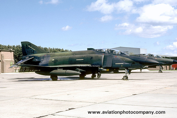 USAF 10th Tactical Reconnaissance Wing 1st Tactical Reconnaissance Squadron McDonnell RF-4C Phantom 68-0554/AR at RAF Lossiemouth (1986)