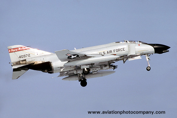 USAF North Dakota Air National Guard 178th Fighter Interceptor Squadron McDonnell F-4D Phantom 64-0972 (1987)