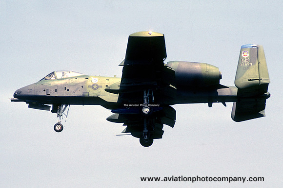 USAF 354th Tactical Fighter Wing 355th Tactical Fighter Squadron Fairchild A-10A Thunderbolt 78-0591/MB (1987)