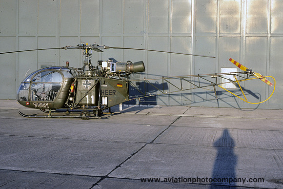 German Army HFWS Sud Alouette II 75+51 (1989)