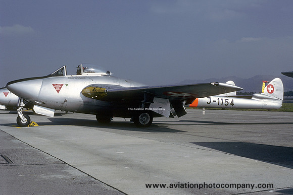 Swiss Air Force De Havilland Vampire FB.6 J-1154 (1984)