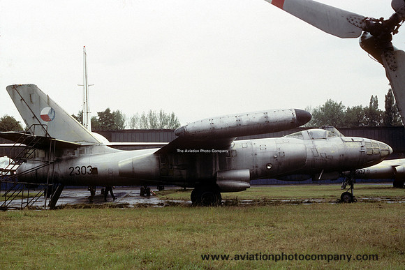 Czech Air Force Ilyushin Il-28RT 2303 displayed at Kbely (1990)