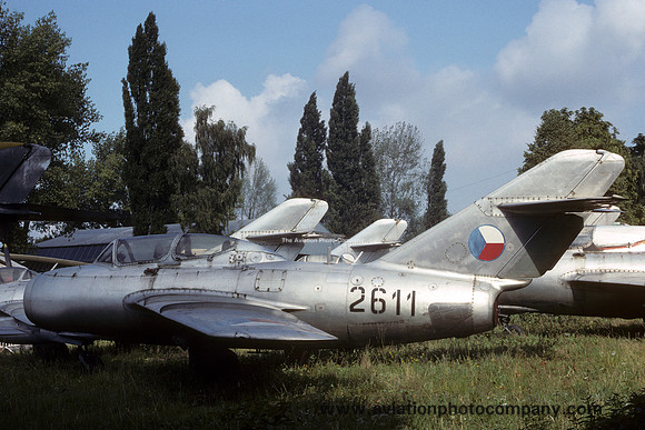 Czech Air Force Mikoyan MiG-15UTI 2611 at Kbely (1990)