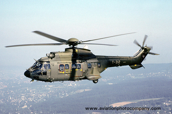 Swiss Air Force Aerospatiale AS.332M1 Super Puma T-312 (1990)