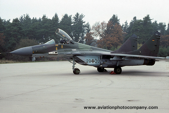 German Air Force JG3 Mikoyan MiG-29 Fulcrum 29+20 (1990)