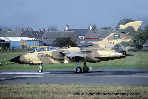 Saudi Air Force Panavia Tornado 6604 at Warton (1990)