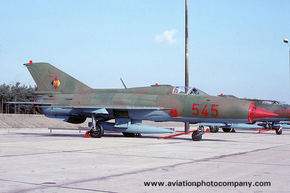 East German Air Force Mikoyan MiG-21SPS 545 (1989)