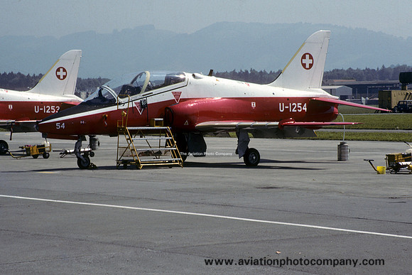 Swiss Air Force Hawker Siddeley Hawk Mk.66 U-1254 (1990)